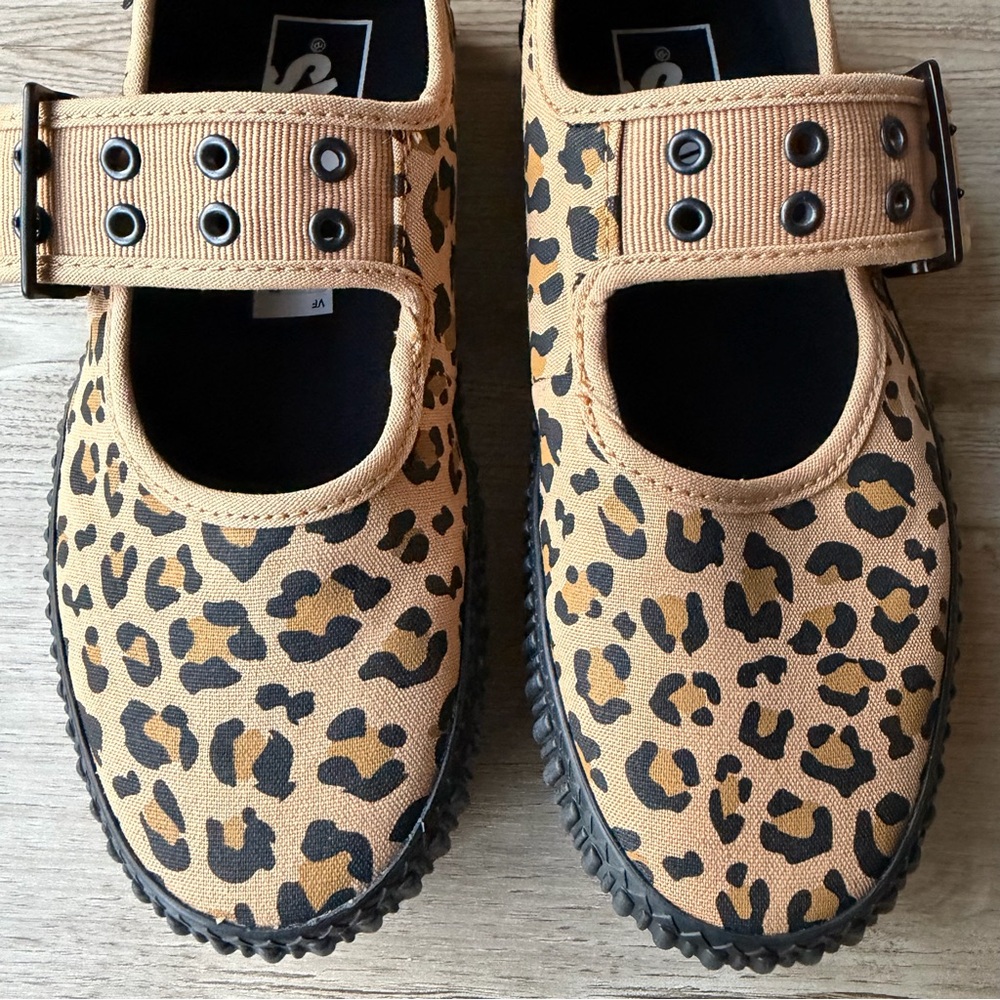 Vans Mary Jane Creeper Leopard Print Platform Shoes NEW Women Sz 5.5 Grunge Core - Picture 6 of 16